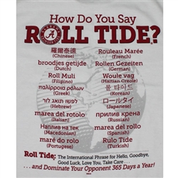 Alabama Crimson Tide T-Shirts - Spoken Around The World