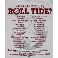 Alabama Crimson Tide T-Shirts - Spoken Around The World